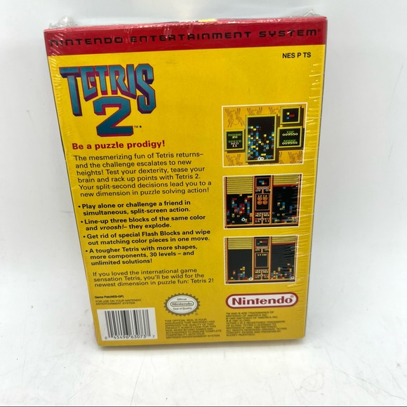 Tetris 2 Factory Sealed, Brand New Nintendo Entertainment System NES Video Game - Picture 8 of 12